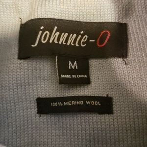 Johnnie O blue Merino Wool Sweater